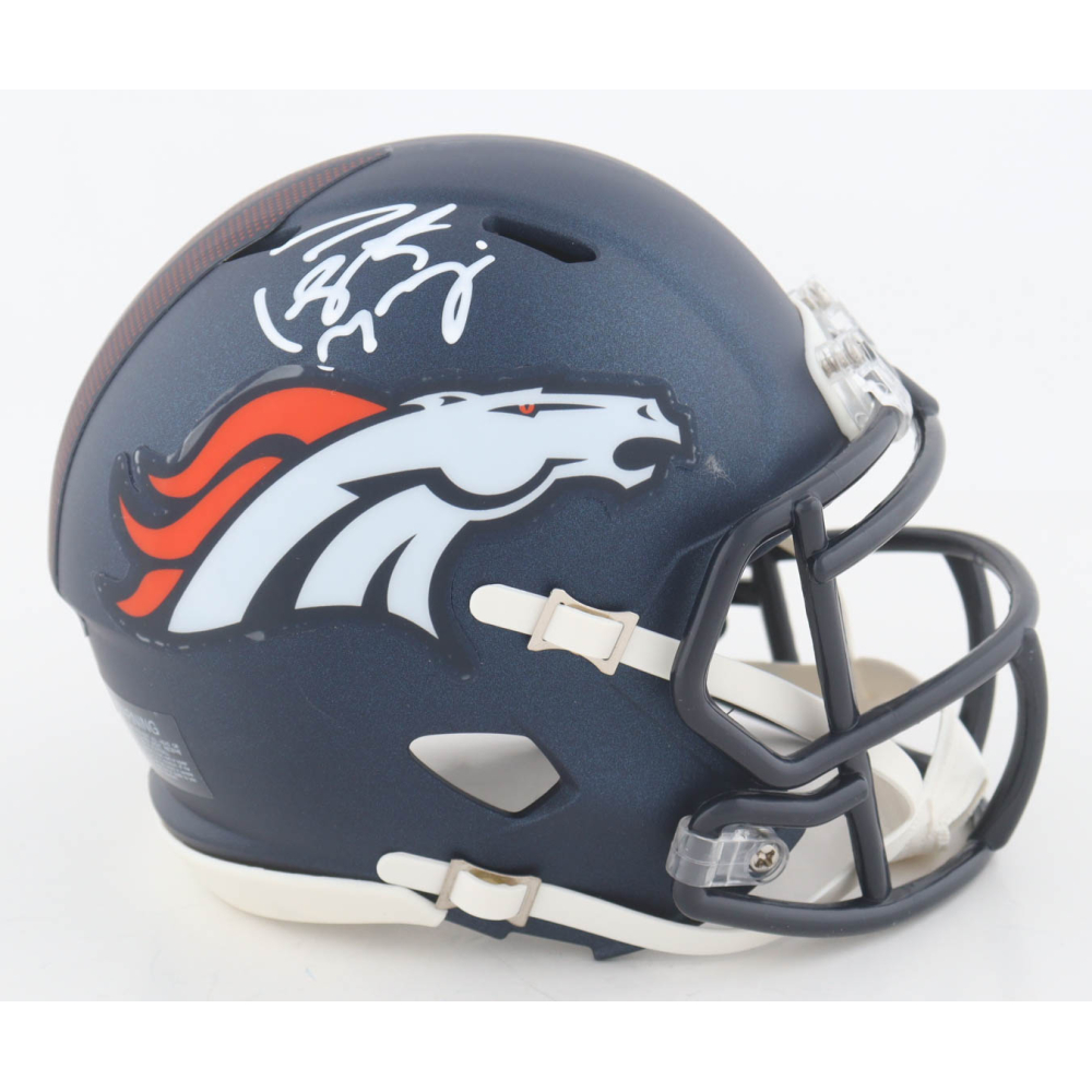 Peyton Manning Signed Broncos Speed Mini Helmet (PSA) at PristineAuction.com