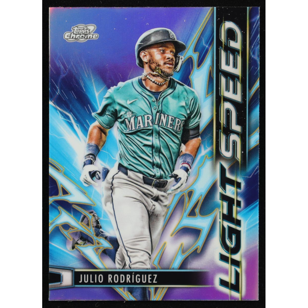 Julio Rodriguez 2025 Topps Cosmic Chrome Light Speed #LS9 at PristineAuction.com