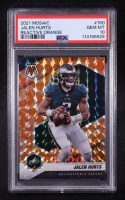 Jalen Hurts 2021 Panini Mosaic Mosaic Reactive Orange #160 (PSA 10) at PristineAuction.com
