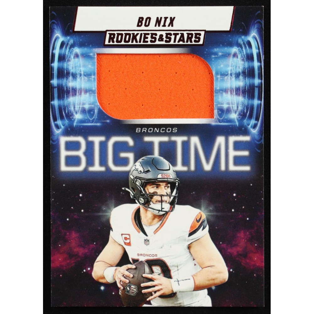 Bo Nix 2025 Panini Rookies & Stars Big Time Red #BT-BNX at PristineAuction.com