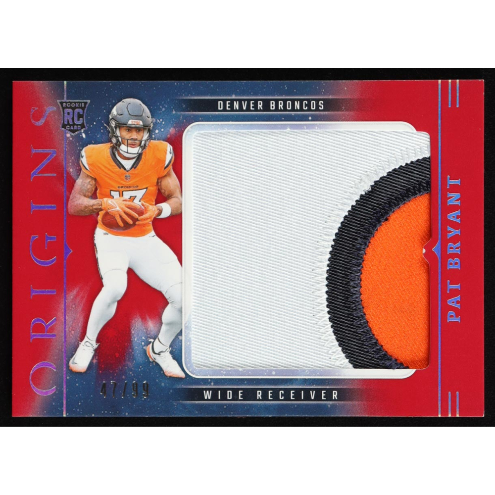 Pat Bryant 2025 Panini Origins Rookie Jumbo Jerseys Red #7 #47/99 RC at PristineAuction.com