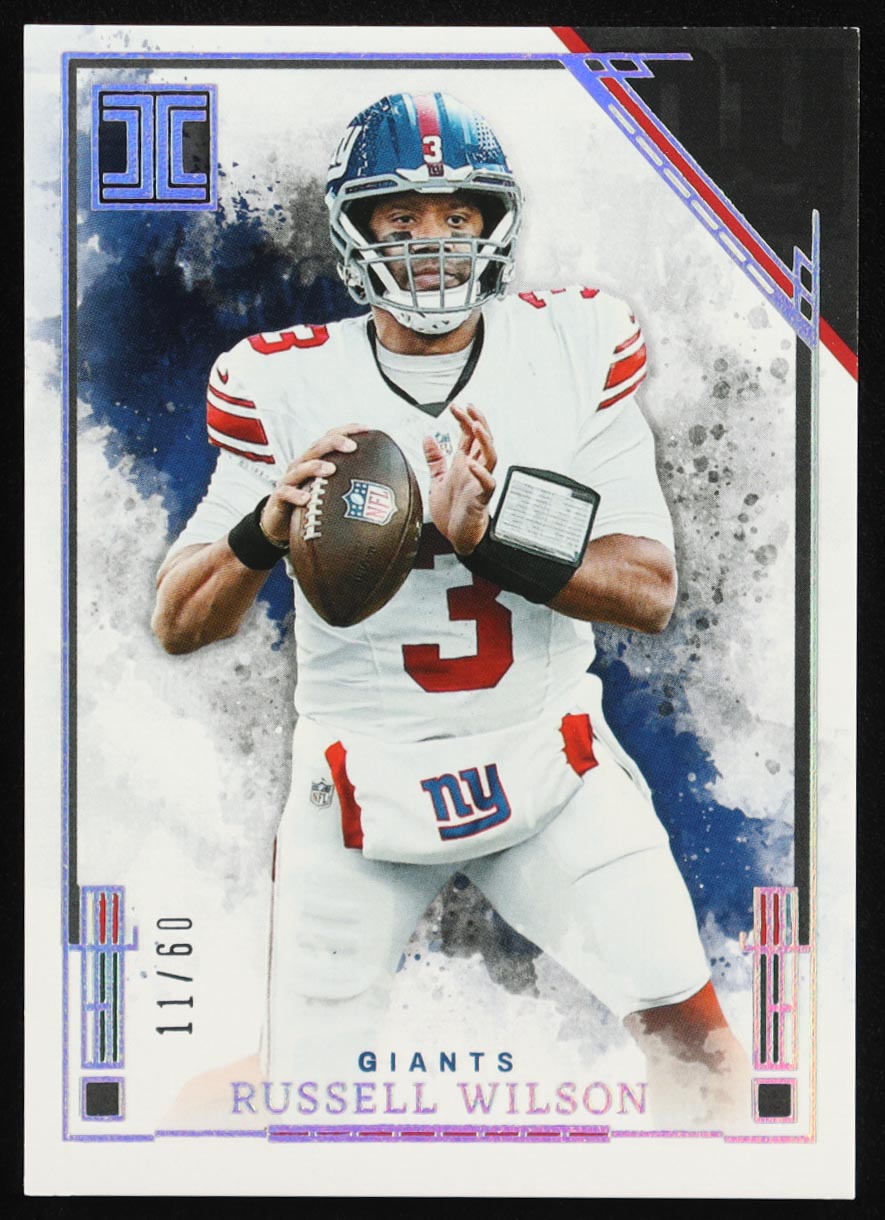Russell Wilson 2025 Panini Impeccable Silver #58 #11/60 at PristineAuction.com Russell Wilson 2025 Panini Impeccable Silver #58 #11/60 at PristineAuction.com