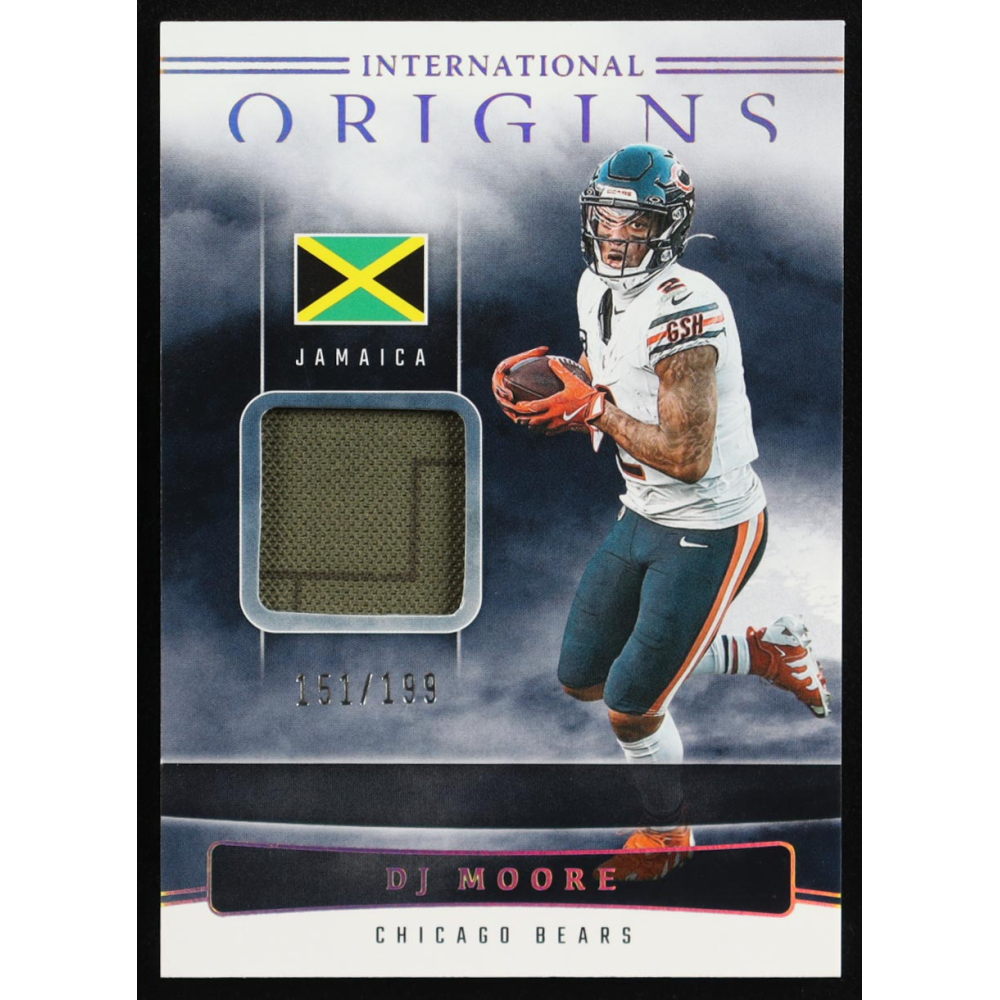 D.J. Moore 2025 Panini Origins International Origins Jerseys #16 #151/199 at PristineAuction.com