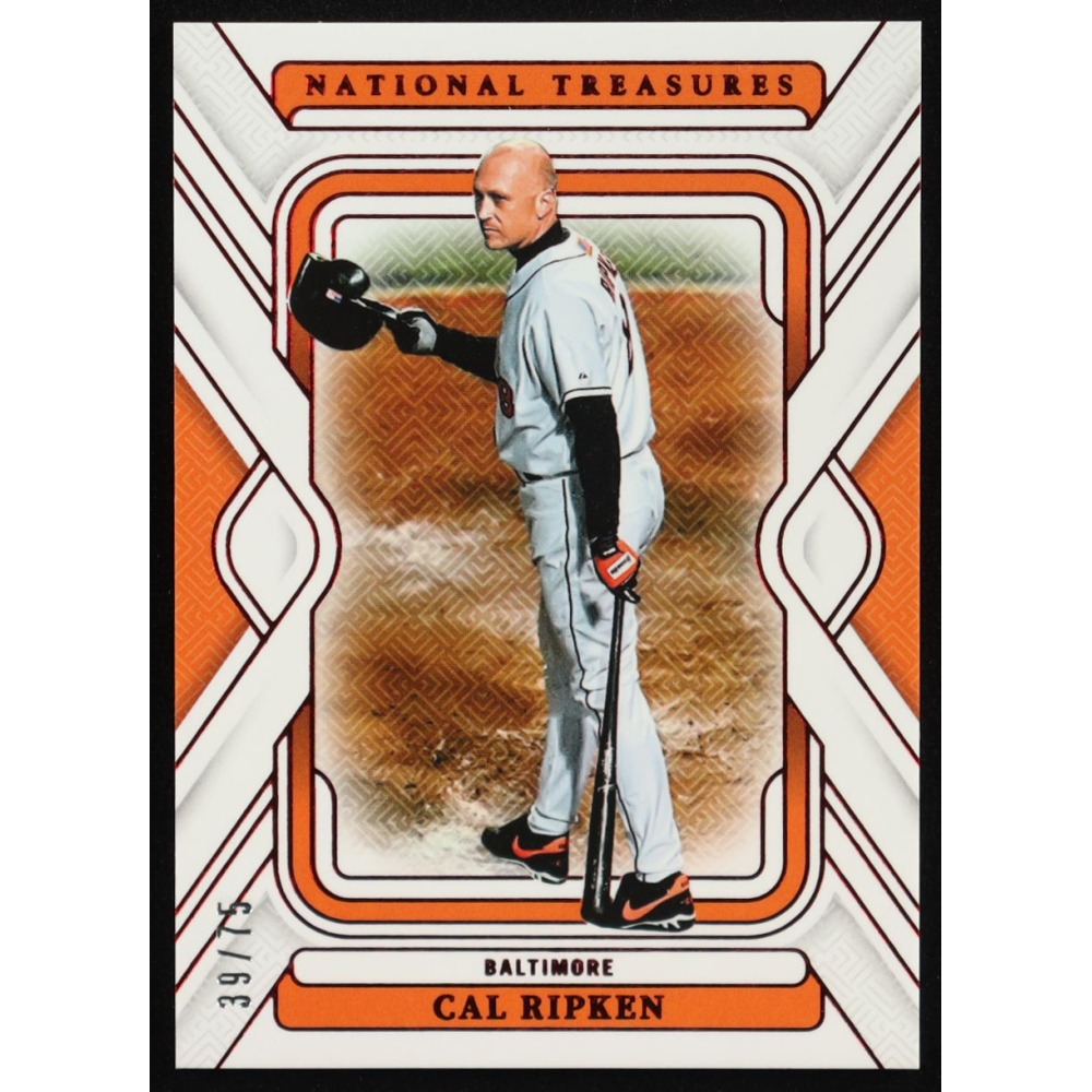 Cal Ripken 2025 Panini National Treasures Red #25 #39/75 at PristineAuction.com