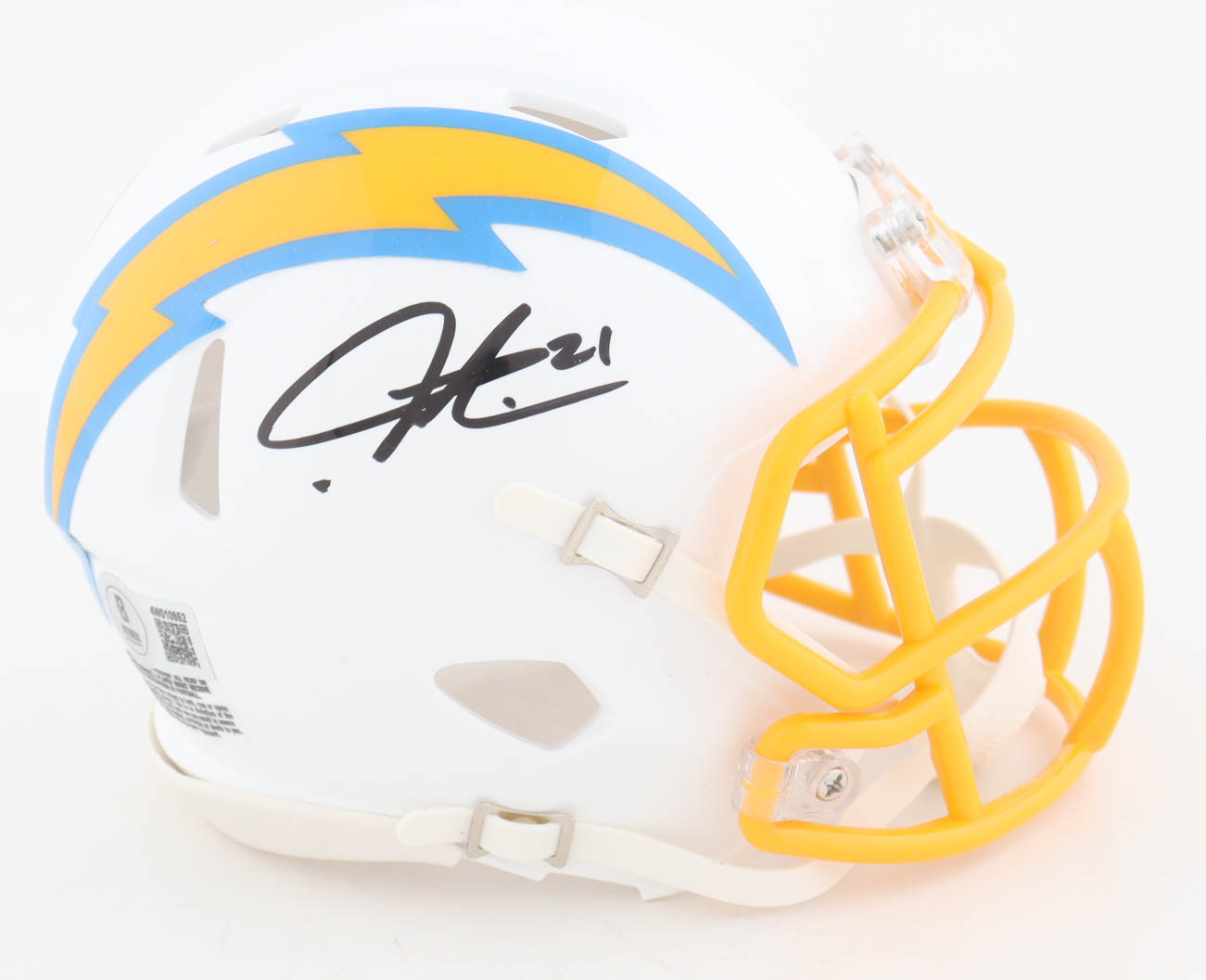LaDainian Tomlinson Signed Chargers Speed Mini Helmet (Beckett) at PristineAuction.com LaDainian Tomlinson Signed Chargers Speed Mini Helmet (Beckett) at PristineAuction.com
