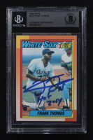 Frank Thomas Signed 1990 Topps #414 RC Inscribed "HOF 2014" (BGS Encapsulated) at PristineAuction.com