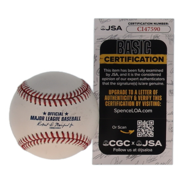 Miguel Cabrera Signed OML Hall of Fame Logo Baseball (JSA) at PristineAuction.com Miguel Cabrera Signed OML Hall of Fame Logo Baseball (JSA) at PristineAuction.com