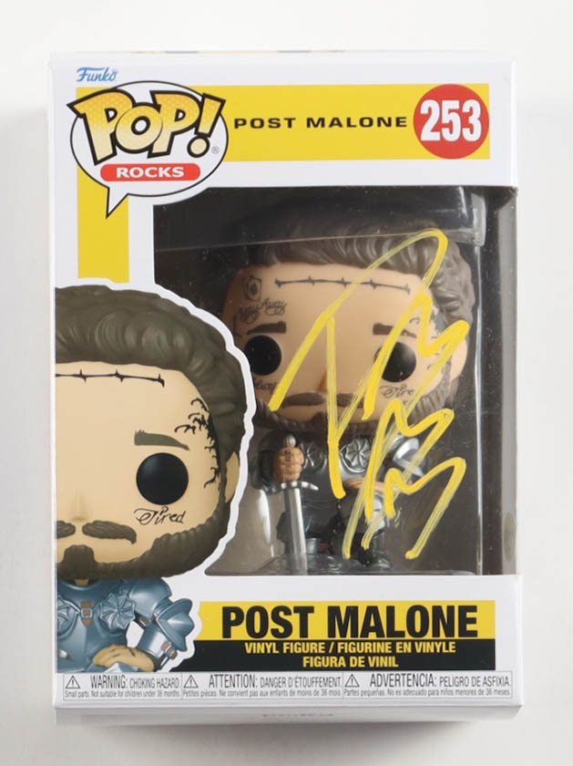 Post Malone Signed #253 Funko Pop! Vinyl Figure (AutographCOA) at PristineAuction.com Post Malone Signed #253 Funko Pop! Vinyl Figure (AutographCOA) at PristineAuction.com