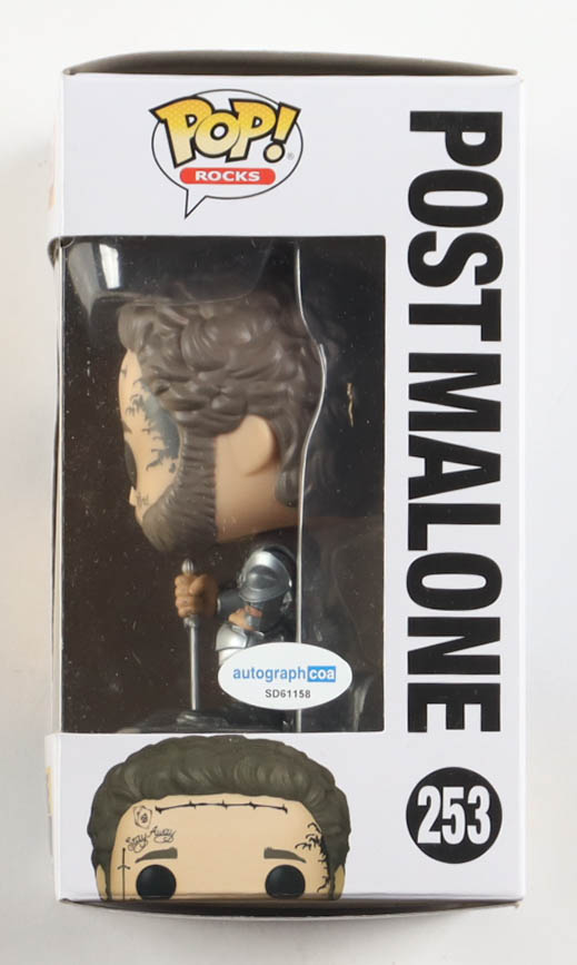 Post Malone Signed #253 Funko Pop! Vinyl Figure (AutographCOA) at PristineAuction.com Post Malone Signed #253 Funko Pop! Vinyl Figure (AutographCOA) at PristineAuction.com