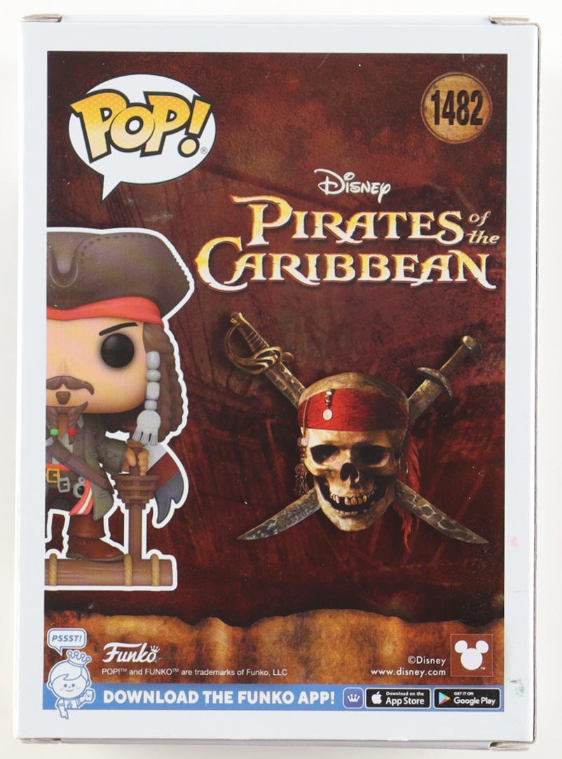 Johnny Depp Signed "Pirates Of The Caribbean" #1482 Jack Sparrow Funko Pop! Vinyl Figure (ACOA) at PristineAuction.com Johnny Depp Signed "Pirates Of The Caribbean" #1482 Jack Sparrow Funko Pop! Vinyl Figure (ACOA) at PristineAuction.com