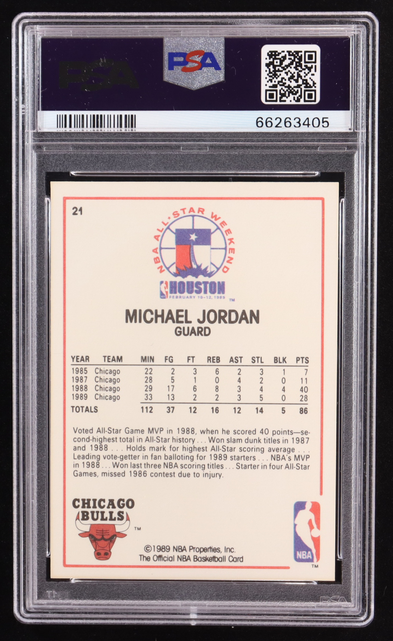 Michael Jordan 1989-90 Hoops #21 AS (PSA 10) at PristineAuction.com Michael Jordan 1989-90 Hoops #21 AS (PSA 10) at PristineAuction.com