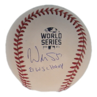 Will Smith Signed 2021 World Series Logo Baseball Inscribed "2021 WS Champ" (Radtke) at PristineAuction.com