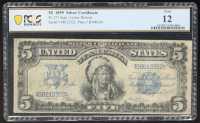 1899 United States $5 Silver Certificate Banknote (PCGS Fine 12) at PristineAuction.com