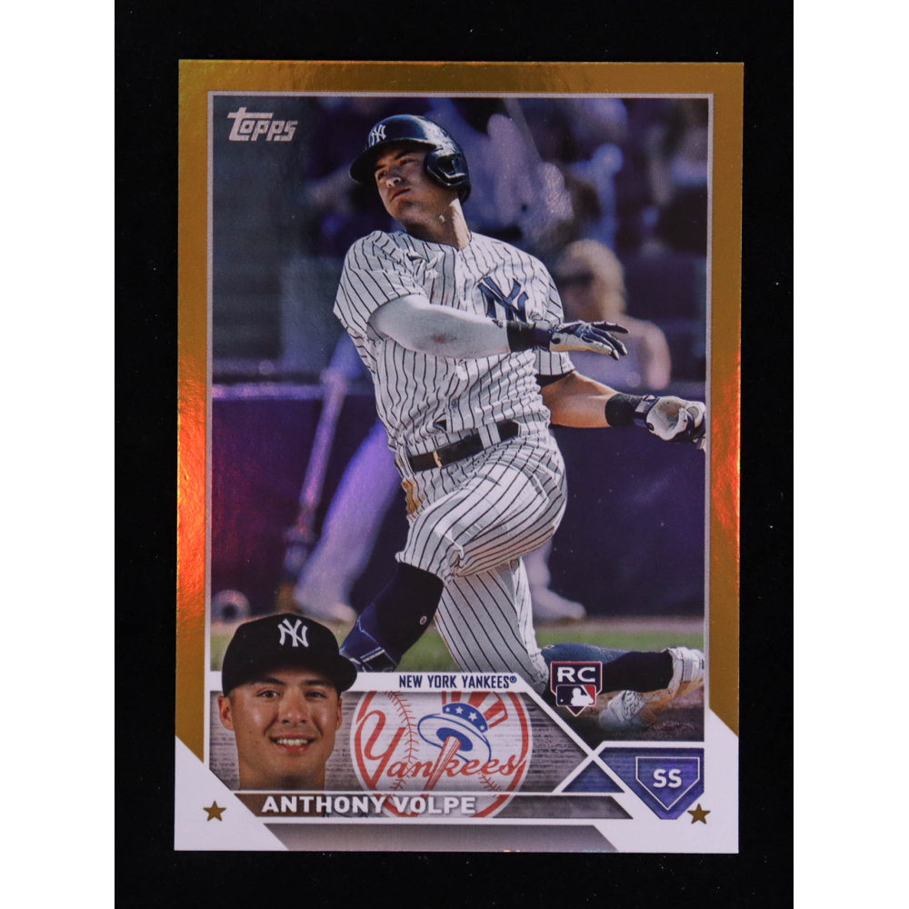 Anthony Volpe 2023 Topps Gold Rainbow Foil #460 RC at PristineAuction.com
