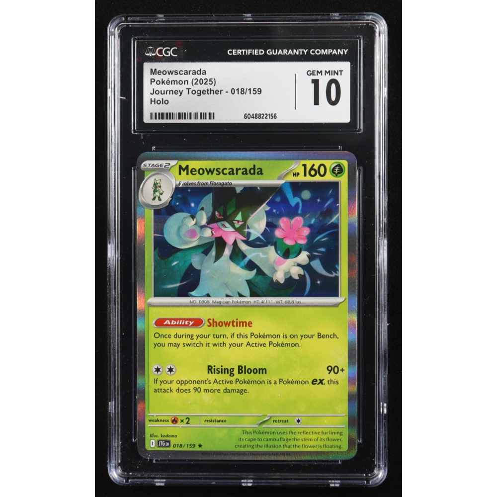Meowscarada 2025 Pokemon Journey Together #018 (CGC 10) at PristineAuction.com