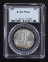 1942 Walking Liberty Half Dollar (PCGS MS66) at PristineAuction.com