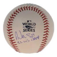 Will Smith Signed 2022 World Series Logo Baseball Inscribed "2022 WS Champ" (Radtke) at PristineAuction.com