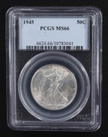 1945 Walking Liberty Half Dollar (PCGS MS66) at PristineAuction.com