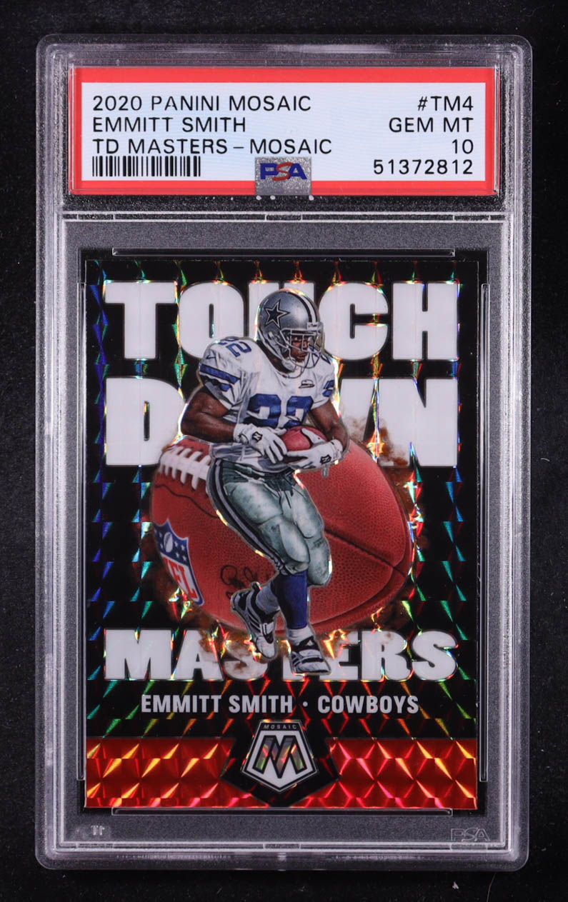 Emmitt Smith 2020 Panini Mosaic Touchdown Masters Mosaic #TM4 (PSA 10) at PristineAuction.com Emmitt Smith 2020 Panini Mosaic Touchdown Masters Mosaic #TM4 (PSA 10) at PristineAuction.com