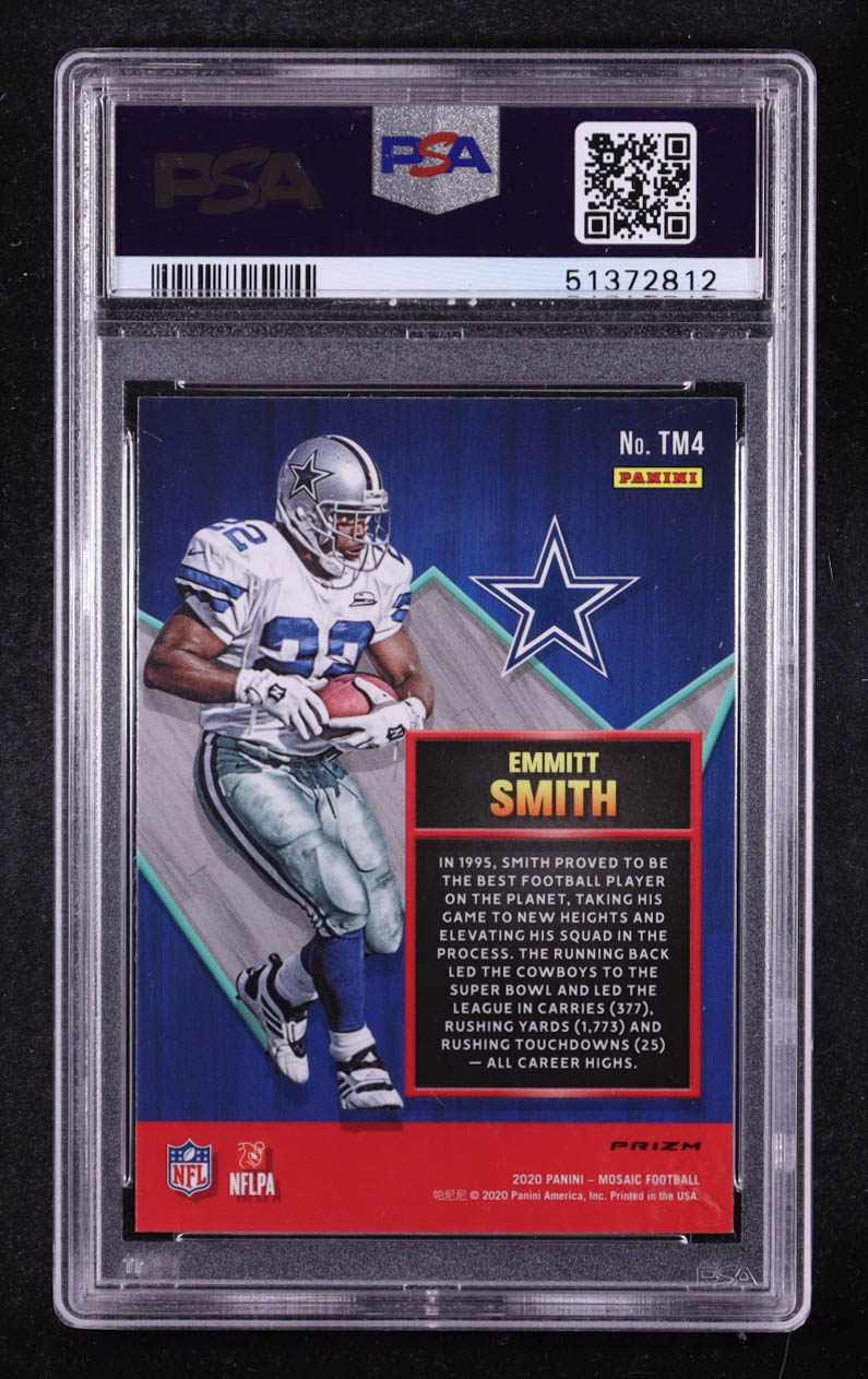 Emmitt Smith 2020 Panini Mosaic Touchdown Masters Mosaic #TM4 (PSA 10) at PristineAuction.com Emmitt Smith 2020 Panini Mosaic Touchdown Masters Mosaic #TM4 (PSA 10) at PristineAuction.com