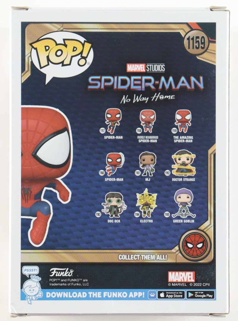 Andrew Garfield Signed "Spider-Man: No Way Home" #1159 The Amazing Spider-Man Funko Pop! Bobble-Head Vinyl Figure (ACOA) at PristineAuction.com Andrew Garfield Signed "Spider-Man: No Way Home" #1159 The Amazing Spider-Man Funko Pop! Bobble-Head Vinyl Figure (ACOA) at PristineAuction.com