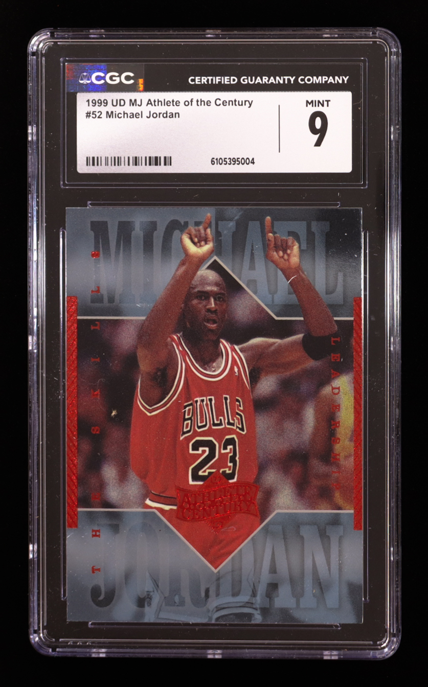 Michael Jordan 1999 Upper Deck Michael Jordan Athlete of the Century #52 (CGC 9) at PristineAuction.com Michael Jordan 1999 Upper Deck Michael Jordan Athlete of the Century #52 (CGC 9) at PristineAuction.com