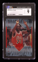 Michael Jordan 1999 Upper Deck Michael Jordan Athlete of the Century #52 (CGC 9) at PristineAuction.com