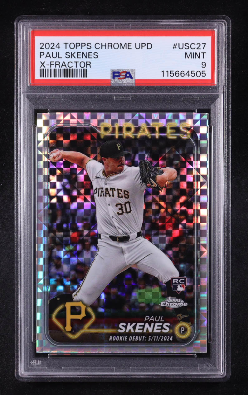 Paul Skenes 2024 Topps Chrome Update X-Fractors #USC27 RC (PSA 9) at PristineAuction.com Paul Skenes 2024 Topps Chrome Update X-Fractors #USC27 RC (PSA 9) at PristineAuction.com