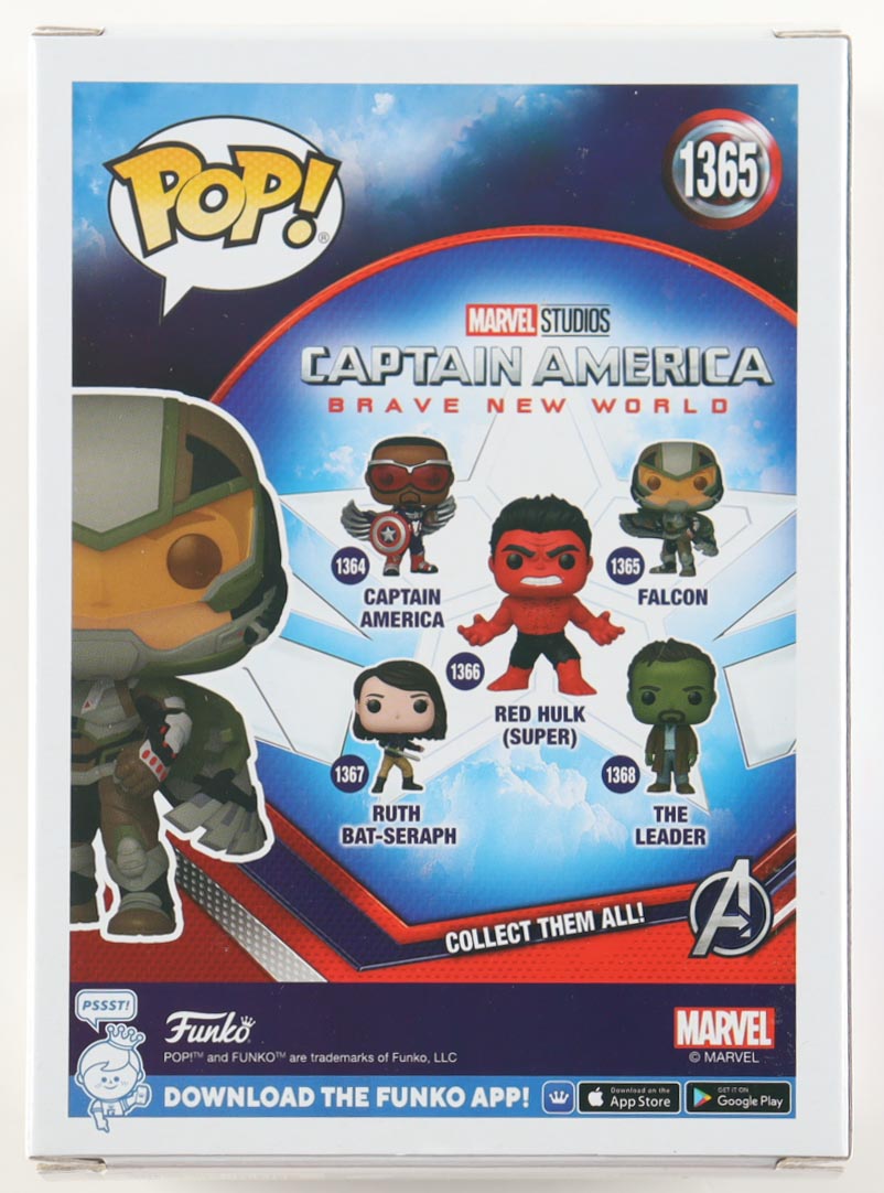 Danny Ramirez Signed "Captain America: Brave New World" #1365 Falcon Funko Pop! Vinyl Figure (ACOA) at PristineAuction.com Danny Ramirez Signed "Captain America: Brave New World" #1365 Falcon Funko Pop! Vinyl Figure (ACOA) at PristineAuction.com