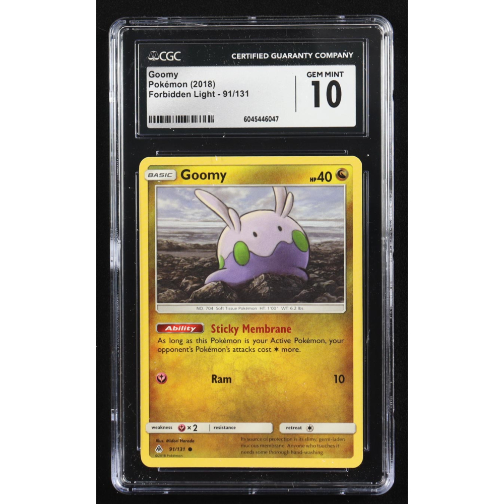 Goomy 2018 Pokemon Forbidden Light #91 (CGC 10) at PristineAuction.com