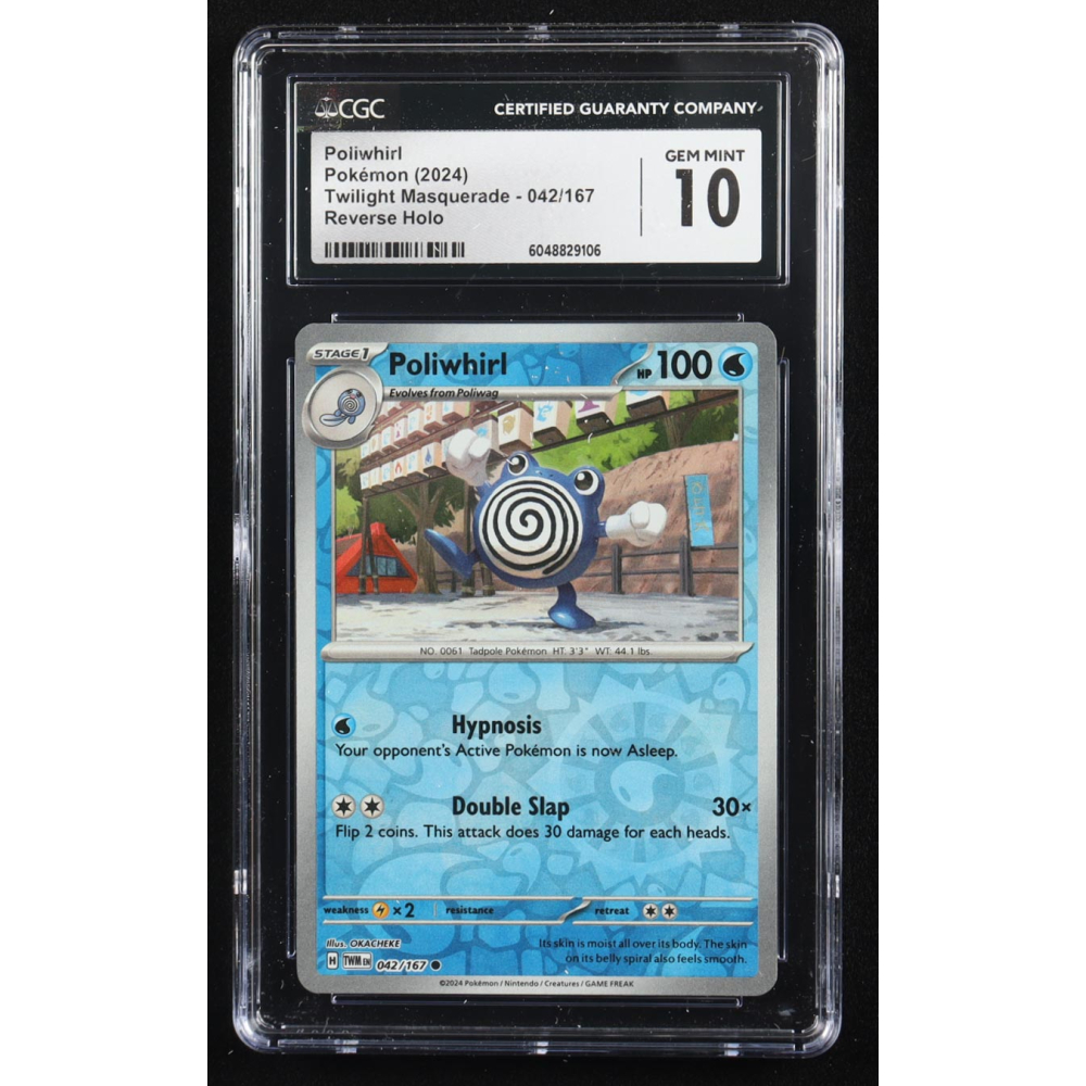 Poliwhirl 2024 Pokemon Twilight Masquerade #042 (CGC 10) at PristineAuction.com