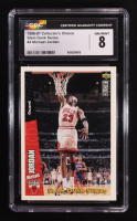 Michael Jordan 1996-97 Collector's Choice Slam Dunk Series #4 (CGC 8) at PristineAuction.com
