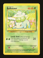 Bulbasaur 1999 Pokemon Base Unlimited #44 at PristineAuction.com