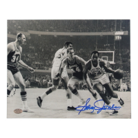 Sam Jones Signed Celtics 8x10 Photo (Stacks of Plaques) at PristineAuction.com