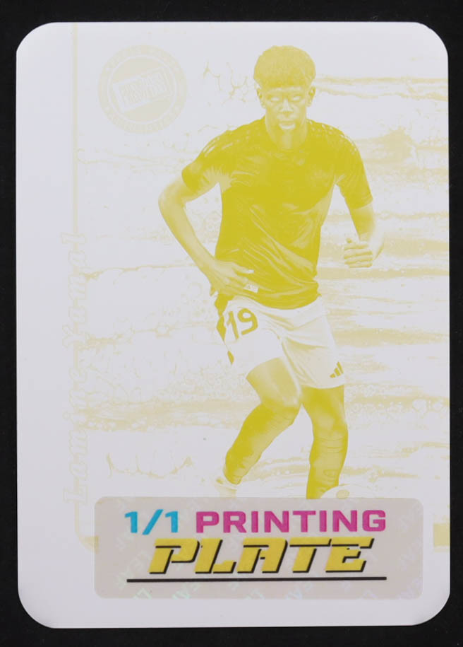 Lamine Yamal 2024 Leaf Collective Printing Plate Yellow #20ALM1 #1/1 at PristineAuction.com Lamine Yamal 2024 Leaf Collective Printing Plate Yellow #20ALM1 #1/1 at PristineAuction.com