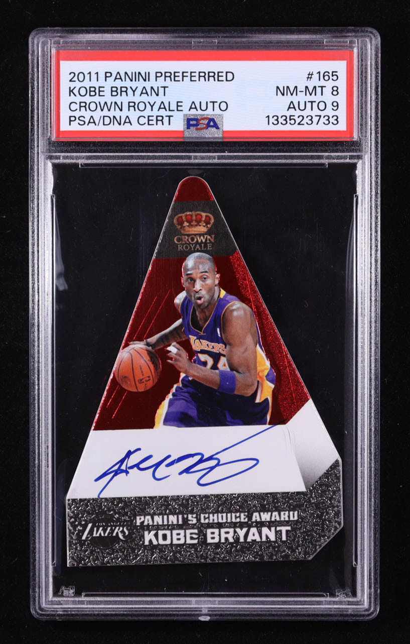 Kobe Bryant 2011-12 Panini Preferred #165 PC Autograph #17/49 (PSA 8 | Auto 9) at PristineAuction.com Kobe Bryant 2011-12 Panini Preferred #165 PC Autograph #17/49 (PSA 8 | Auto 9) at PristineAuction.com