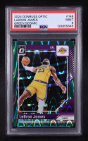 LeBron James 2024-25 Donruss Optic Green Seismic #148 (PSA 9) at PristineAuction.com