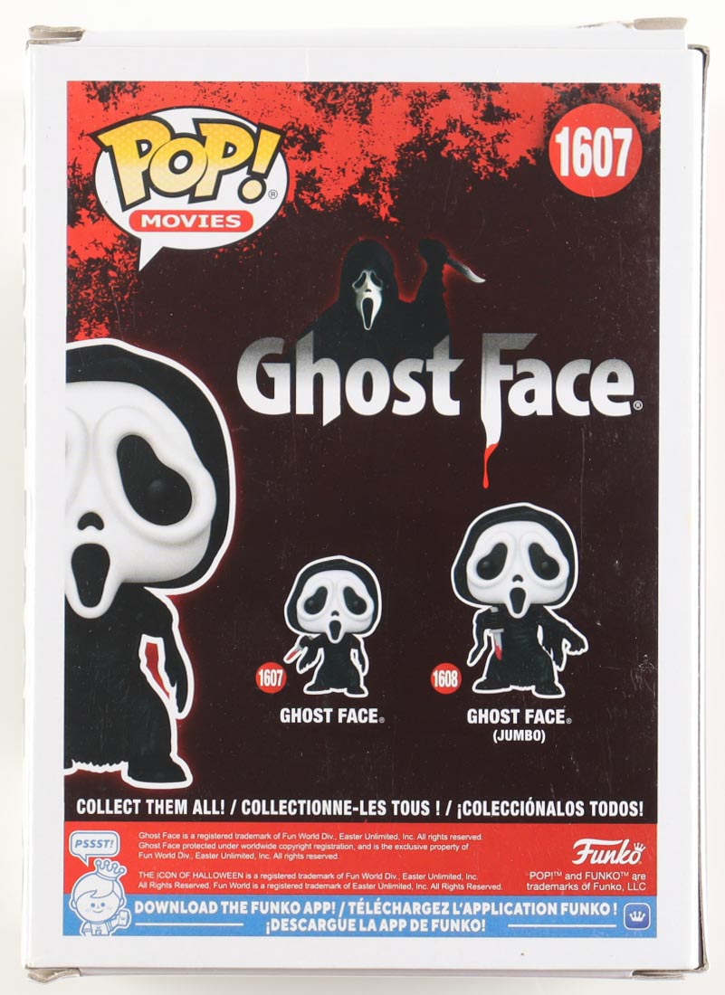 David Arquette Signed "Ghost Face" #1607 Ghost Face Funko Pop! Vinyl Figure (ACOA) at PristineAuction.com David Arquette Signed "Ghost Face" #1607 Ghost Face Funko Pop! Vinyl Figure (ACOA) at PristineAuction.com