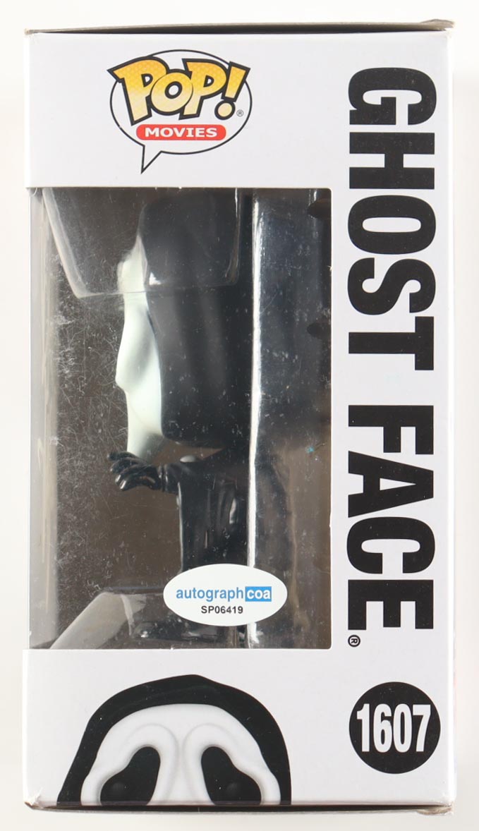 David Arquette Signed "Ghost Face" #1607 Ghost Face Funko Pop! Vinyl Figure (ACOA) at PristineAuction.com David Arquette Signed "Ghost Face" #1607 Ghost Face Funko Pop! Vinyl Figure (ACOA) at PristineAuction.com