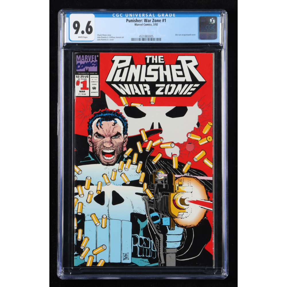 1992 "Punisher: War Zone" Issue #1 Marvel Comic Book (CGC 9.6) at PristineAuction.com