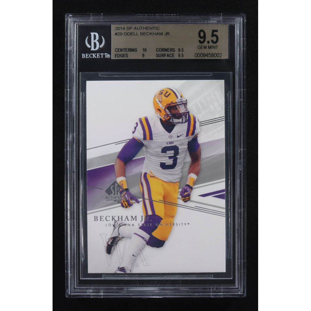 Odell Beckham Jr. 2014 Upper Deck SP Authentic #29 RC (BGS 9.5) at PristineAuction.com