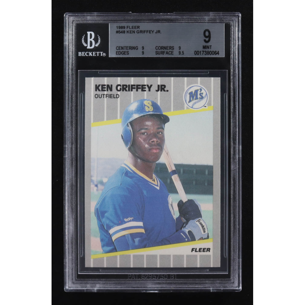 Ken Griffey Jr. 1989 Fleer #548 RC (BGS 9) at PristineAuction.com
