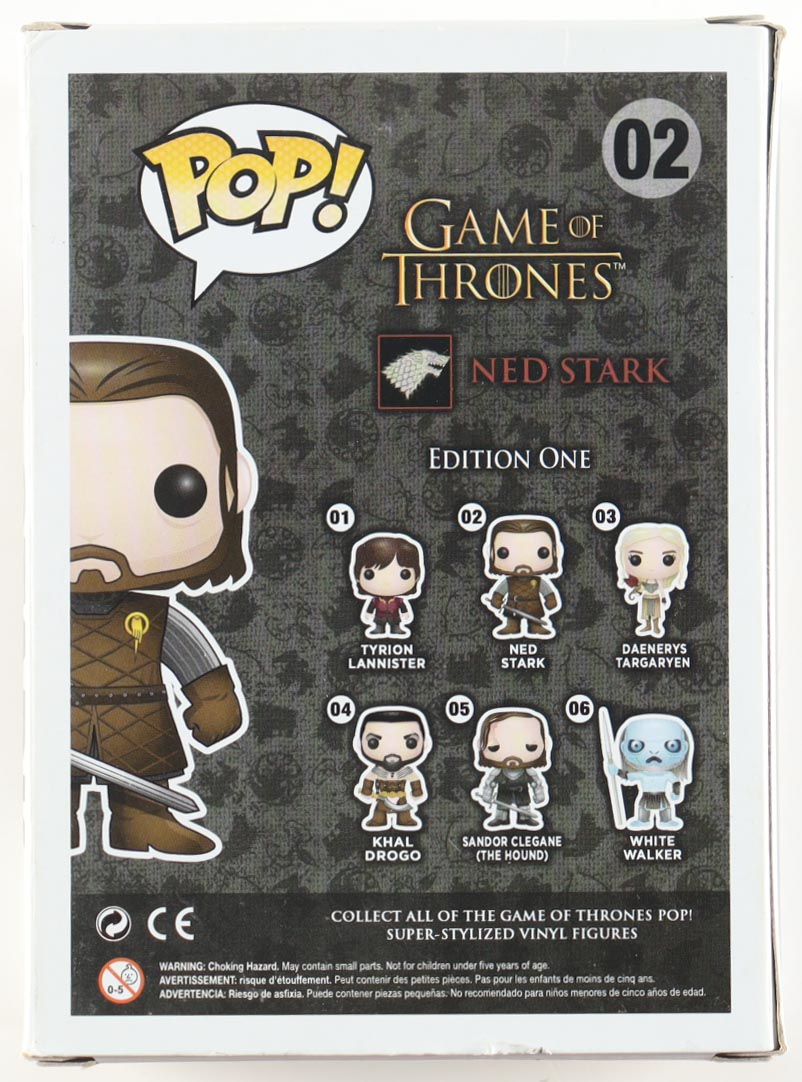 Sean Bean Signed "Game of Thrones" #02 Ned Stark Funko Pop! Vinyl Figure (ACOA) at PristineAuction.com Sean Bean Signed "Game of Thrones" #02 Ned Stark Funko Pop! Vinyl Figure (ACOA) at PristineAuction.com