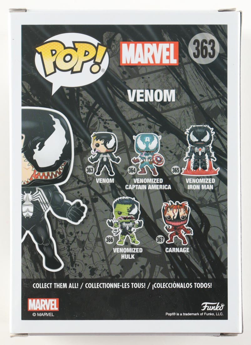 Tom Hardy Signed "Venom" #363 Venom Bobble-Head Funko Pop! Vinyl Figure (ACOA) at PristineAuction.com Tom Hardy Signed "Venom" #363 Venom Bobble-Head Funko Pop! Vinyl Figure (ACOA) at PristineAuction.com