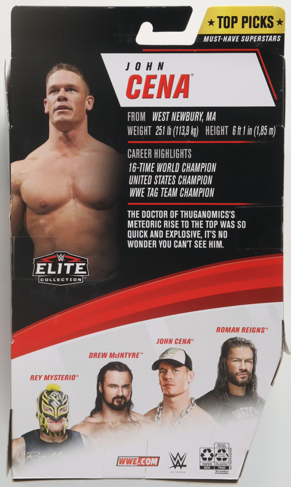 John Cena Signed WWE Elite Collection Action Figure (JSA) at PristineAuction.com John Cena Signed WWE Elite Collection Action Figure (JSA) at PristineAuction.com