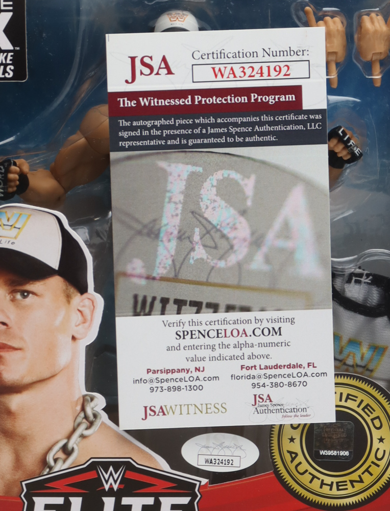 John Cena Signed WWE Elite Collection Action Figure (JSA) at PristineAuction.com John Cena Signed WWE Elite Collection Action Figure (JSA) at PristineAuction.com