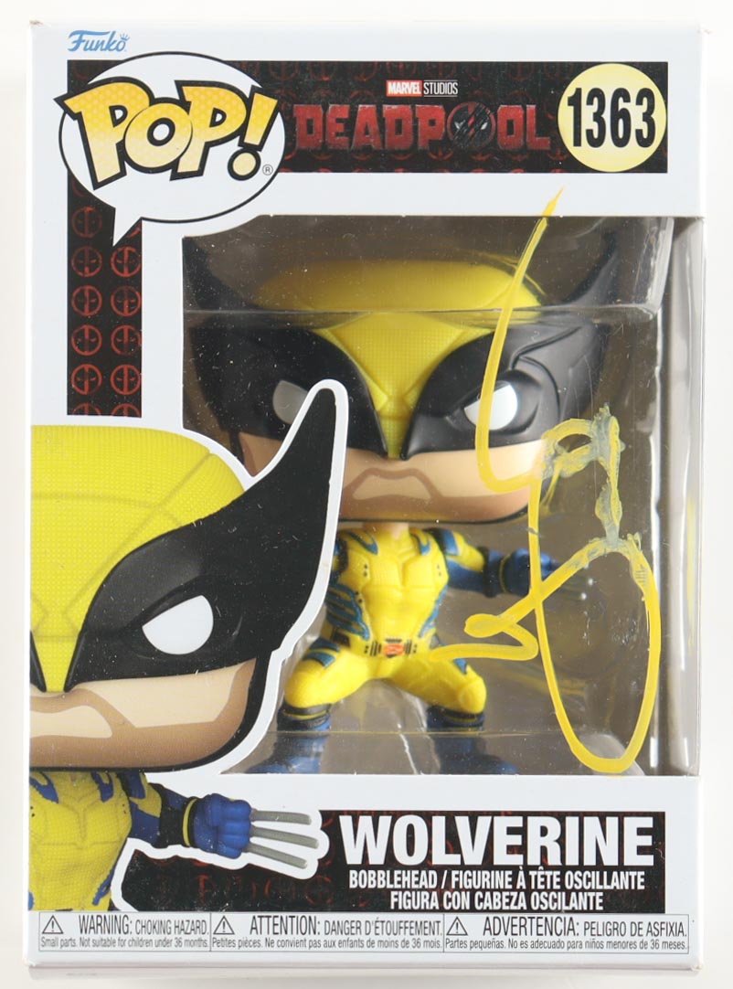 Hugh Jackman Signed "Deadpool & Wolverine" #1363 Wolverine Bobble-Head Funko Pop! Vinyl Figure (ACOA) at PristineAuction.com Hugh Jackman Signed "Deadpool & Wolverine" #1363 Wolverine Bobble-Head Funko Pop! Vinyl Figure (ACOA) at PristineAuction.com