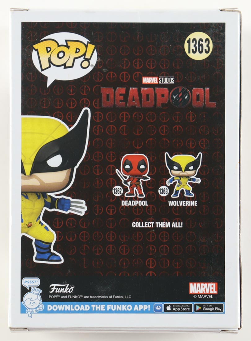 Hugh Jackman Signed "Deadpool & Wolverine" #1363 Wolverine Bobble-Head Funko Pop! Vinyl Figure (ACOA) at PristineAuction.com Hugh Jackman Signed "Deadpool & Wolverine" #1363 Wolverine Bobble-Head Funko Pop! Vinyl Figure (ACOA) at PristineAuction.com