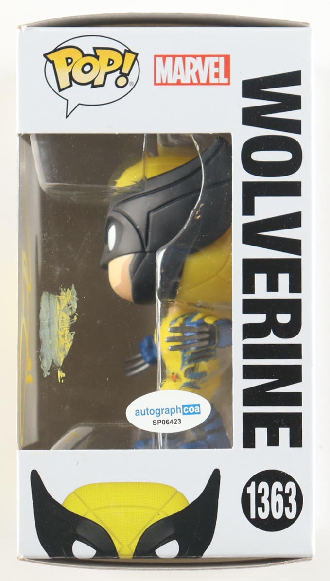 Hugh Jackman Signed "Deadpool & Wolverine" #1363 Wolverine Bobble-Head Funko Pop! Vinyl Figure (ACOA) at PristineAuction.com Hugh Jackman Signed "Deadpool & Wolverine" #1363 Wolverine Bobble-Head Funko Pop! Vinyl Figure (ACOA) at PristineAuction.com