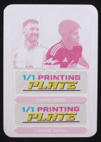 Lamine Yamal / Lionel Messi 2024 Leaf Holiday Printing Plates Magenta #HHD11 #1/1 at PristineAuction.com
